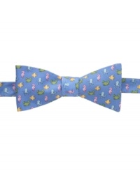 Surefire shore style. Give a nod and a wave to the beach with this bowtie from Countess Mara. Surefire shore style. Give a nod and a wave to the beach with this bowtie from Countess Mara.