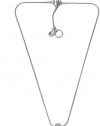 Michael Kors Pave Glass Fireball Pendant Necklace, Silver