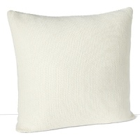 A chunky, soft knit sham in a neutral hue from DIANE von FURSTENBERG elevates a simple bedding ensemble. A chunky, soft knit sham in a neutral hue from DIANE von FURSTENBERG elevates a simple bedding ensemble.