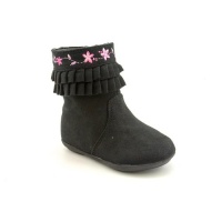 Rampage Girls Cassie Toddler Girls Size 7 Black Fabric Fashion - Ankle Boots