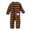 Carter's Infant Long Sleeve One Piece Snap Fleece Coverall - Monkey in Scarf-9 Months