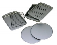 OvenStuff Non-Stick 6-Piece Toaster Oven Baking Pan Set OvenStuff Non-Stick 6-Piece Toaster Oven Baking Pan Set