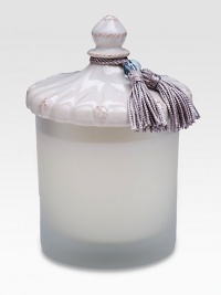 Watery nuances mingle with lush neroli blossoms infused with the essence of sweet sea grass and sandalwood in a frosted glass jar. Ceramic stoneware lidWax candle15-hour burn time7.5 oz.5 highImported Watery nuances mingle with lush neroli blossoms infused with the essence of sweet sea grass and sandalwood in a frosted glass jar. Ceramic stoneware lidWax candle15-hour burn time7.5 oz.5 highImported