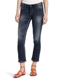 Silver Jeans Juniors Suki Curvy Fit Denim Capri Silver Jeans Juniors Suki Curvy Fit Denim Capri