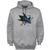 NHL Reebok San Jose Sharks Ash Playbook Hoodie Sweatshirt