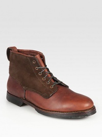 Contrast textures and rugged durability defines this seasonal classic expertly crafted in genuine leather and suede.Leather/suede upperLeather liningRubber soleMade in USA Contrast textures and rugged durability defines this seasonal classic expertly crafted in genuine leather and suede.Leather/suede upperLeather liningRubber soleMade in USA