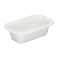 Le Creuset Stoneware 1-1/4-Quart Deep-Dish Loaf Pan, White Le Creuset Stoneware 1-1/4-Quart Deep-Dish Loaf Pan, White