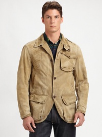 A rugged twill jacket channels the spirit of the outdoors with a corduroy collar, quilted shoulder detailing and oversized patch pockets at the front.Button-frontShoulder epaulettesChest, waist flap pocketsAbout 31 from shoulder to hemCottonMachine washImported A rugged twill jacket channels the spirit of the outdoors with a corduroy collar, quilted shoulder detailing and oversized patch pockets at the front.Button-frontShoulder epaulettesChest, waist flap pocketsAbout 31 from shoulder to hemCottonMachine washImported