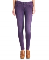 Purple reign: Levi's 535 five-pocket skinny jeans rule in the color department. Pair them with a neutral top for a look that draws all the right attention. Purple reign: Levi's 535 five-pocket skinny jeans rule in the color department. Pair them with a neutral top for a look that draws all the right attention.