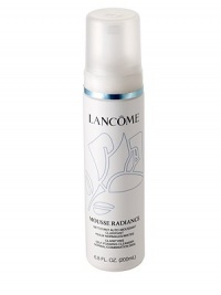 Mousse Radiance Self Foaming Cleanser. A luxurious balance of science and nature: reveal purified, pampered skin. This clarifying gel cleanser water-activates into a refreshing foam to gently remove makeup and impurities. Massage over wet face and throat. Rinse with lukewarm water. Avoid contact with eyes. If contact occurs, flush with water. Follow with Tonique Radiance for clarified and luminous skin.Dermatologist-tested for safety. Mousse Radiance Self Foaming Cleanser. A luxurious balance of science and nature: reveal purified, pampered skin. This clarifying gel cleanser water-activates into a refreshing foam to gently remove makeup and impurities. Massage over wet face and throat. Rinse with lukewarm water. Avoid contact with eyes. If contact occurs, flush with water. Follow with Tonique Radiance for clarified and luminous skin.Dermatologist-tested for safety.