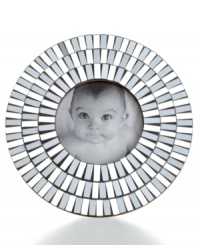 Keep the apple of your eyes near your heart in this mirrored sunburst picture frame from Purva. Classic frame design creates flattering portraits of your dear ones. Keep the apple of your eyes near your heart in this mirrored sunburst picture frame from Purva. Classic frame design creates flattering portraits of your dear ones.