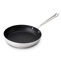 Ideal for foods that need flipping, this superlative nonstick French skillet allows you to deftly scrambling eggs and bacon or prepare a quick chicken sauté. Nonstick pans are safe in the oven to 500F degrees but should not be placed under a broiler. Ideal for foods that need flipping, this superlative nonstick French skillet allows you to deftly scrambling eggs and bacon or prepare a quick chicken sauté. Nonstick pans are safe in the oven to 500F degrees but should not be placed under a broiler.