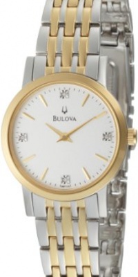 Bulova Women's 98P115 Diamond Silver White Dial Bracelet Watch Bulova Women's 98P115 Diamond Silver White Dial Bracelet Watch
