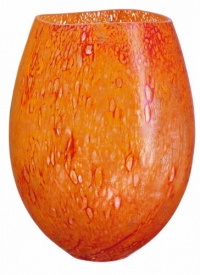 Kosta Boda Dino Vase, Orange