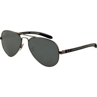 Ray-Ban RB8307 Aviator Tech Polarized Designer Sunglasses/Eyewear w/ Free B&F Heart Sticker Bundle - Gunmetal/Crystal Gray Mirror Silver Gradient / Size 58mm Ray-Ban RB8307 Aviator Tech Polarized Designer Sunglasses/Eyewear w/ Free B&F Heart Sticker Bundle - Gunmetal/Crystal Gray Mirror Silver Gradient / Size 58mm
