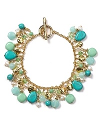 Tap into this season's turquoise trend with this bead-bedecked bracelet from Lauren Ralph Lauren. Boasting delicate multi hued charms, it's a eclectic final touch. Tap into this season's turquoise trend with this bead-bedecked bracelet from Lauren Ralph Lauren. Boasting delicate multi hued charms, it's a eclectic final touch.