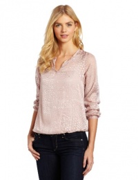 Calvin Klein Jeans Women's Liquid Metal Slitneck Woven Shirt Calvin Klein Jeans Women's Liquid Metal Slitneck Woven Shirt