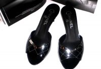 New Without Box Authentic Chanel Womens Classic Black Patent Leather Dress Shoes Open Toe Sandals Flip Flops slippers Made in Italy - US 7 New Without Box Authentic Chanel Womens Classic Black Patent Leather Dress Shoes Open Toe Sandals Flip Flops slippers Made in Italy - US 7
