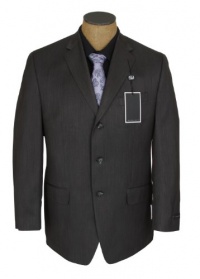 Sean John Mens 3 Button Steel Gray Suit Sean John Mens 3 Button Steel Gray Suit