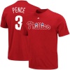 Hunter Pence Majestic Red Name and Number Philadelphia Phillies Youth T-Shirt