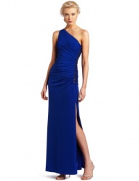 Laundry by Shelli Segal Women's One Shoulder Beaded Gown Laundry by Shelli Segal Women's One Shoulder Beaded Gown