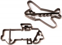 Amco Pancake Molds with Cut Out, Truck and Airplane, Set of 2 Amco Pancake Molds with Cut Out, Truck and Airplane, Set of 2