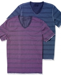 Step up your casual game with these striped t-shirts from INC International Concepts. Step up your casual game with these striped t-shirts from INC International Concepts.
