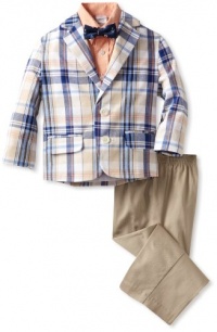 Nautica Dress Up Boys 2-7 YD Plaid Solid Duo Set, Khaki, 6 Nautica Dress Up Boys 2-7 YD Plaid Solid Duo Set, Khaki, 6