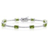 Studio 925 Bradford Dark Olivine Green CZ Sterling Silver Bracelet