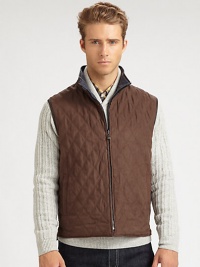 Versatility is key in the seasonal style staple that transitions perfectly as the temperature drops, rendered in wool flannel that reverses to a solid micro-suede finish.Zip frontStand collarSide slash pocketsWoolDry cleanMade in Italy Versatility is key in the seasonal style staple that transitions perfectly as the temperature drops, rendered in wool flannel that reverses to a solid micro-suede finish.Zip frontStand collarSide slash pocketsWoolDry cleanMade in Italy