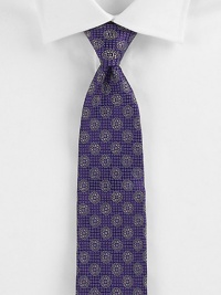 EXCLUSIVELY OURS. Artfully crafted from the most beautiful Italian silk, this printed style is a remarkable wardrobe accessory, powerful enough to make a significant style statement on its own.About 4 wideSilkDry cleanMade in Italy EXCLUSIVELY OURS. Artfully crafted from the most beautiful Italian silk, this printed style is a remarkable wardrobe accessory, powerful enough to make a significant style statement on its own.About 4 wideSilkDry cleanMade in Italy