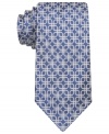 Rethink your pattern play. This geo tie from Geoffrey Beene brings your tie collection into modern territory.