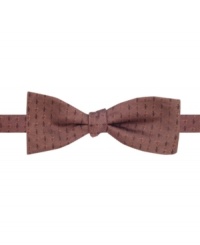 Put some polish on your dressy style with this print silk tie from Penguin. Put some polish on your dressy style with this print silk tie from Penguin.