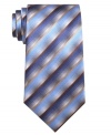 Spruce up your Monday through Friday look with this striped silk tie from John Ashford.