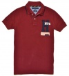 Tommy Hilfiger Men Custom Fit Big H NYC Logo Polo T-shirt
