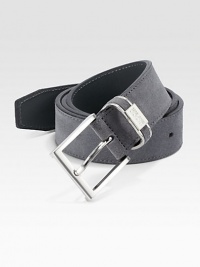 The finishing touch to elevate your next casual ensemble, crafted in soft suede with brushed silver buckle and logo loop.SuedeAbout 1¼ wideMade in Italy The finishing touch to elevate your next casual ensemble, crafted in soft suede with brushed silver buckle and logo loop.SuedeAbout 1¼ wideMade in Italy