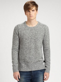 A luxe blend of merino wool and cashmere all in a classic crewneck pullover.CrewneckInverted seams at shouldersRibbed trimPullover style68% merino wool/29% cashmere/3% polyamideDry cleanImported A luxe blend of merino wool and cashmere all in a classic crewneck pullover.CrewneckInverted seams at shouldersRibbed trimPullover style68% merino wool/29% cashmere/3% polyamideDry cleanImported