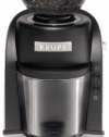 KRUPS GX600050 Conical Burr Coffee Grinder with Grind Size and Cup Selection with Stainless Steel Conical Burr Mill, Black