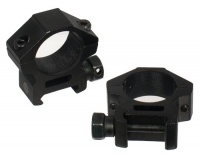 AccuShot Premium 1-Inch Weaver Style See-Thru 10mm Low-Profile Rings AccuShot Premium 1-Inch Weaver Style See-Thru 10mm Low-Profile Rings