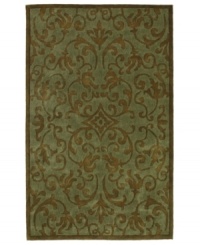 Make your home your sanctuary with this Utopia rug from Sphinx. Soft blue and chocolate hues bring life to an elegantly scrolled motif, enhancing your decor with simple, classic beauty. With an ultrasoft, lustrous finish for a blissful result. Make your home your sanctuary with this Utopia rug from Sphinx. Soft blue and chocolate hues bring life to an elegantly scrolled motif, enhancing your decor with simple, classic beauty. With an ultrasoft, lustrous finish for a blissful result.