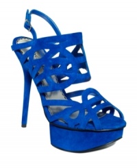 Crisscross your straps and hope to die. The Promise platform sandals by Bebe feature a towering stiletto heel and a vamp that's full of cut-out detail. Crisscross your straps and hope to die. The Promise platform sandals by Bebe feature a towering stiletto heel and a vamp that's full of cut-out detail.