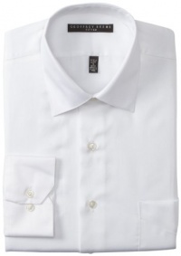 Geoffrey Beene Men's Fitted Sateen Dress Shirt, White, 16/32-33 Geoffrey Beene Men's Fitted Sateen Dress Shirt, White, 16/32-33
