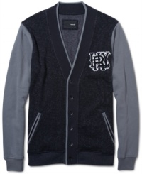 This athletic Hurley fleece cardigan let's everyone know you're not a style rookie. This athletic Hurley fleece cardigan let's everyone know you're not a style rookie.