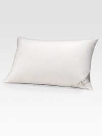 Experience the luxury of a good night's sleep, with this plush, cozy goose down pillow encased in a finespun cotton sateen cover.Decorative piped edge15-inch baffled construction20 X 30100% Polish goose down fill100% German cotton sateen down-proof cover700+ fill powerMachine washMade in USA