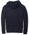 This sweater from Guess is a departure from traditional layered style that will set you apart from the rest.