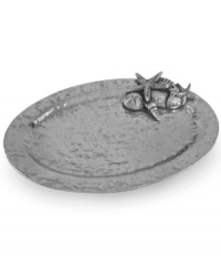 Seafood is always on the menu with the Coquilles platter from Star Home. Individually sculpted and finished by hand with starfish and shells, it lends whimsical charm to seaside homes. Seafood is always on the menu with the Coquilles platter from Star Home. Individually sculpted and finished by hand with starfish and shells, it lends whimsical charm to seaside homes.