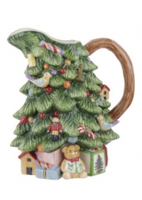 Spode Christmas Tree Sculpted Christmas Tree Shaped Pitcher, 8-Inch Spode Christmas Tree Sculpted Christmas Tree Shaped Pitcher, 8-Inch