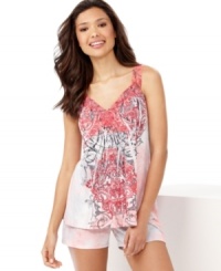 Keep things breezy and comfy in this pajamas set by One World.