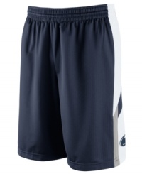 Get your game on while supporting your favorite NCAA team with these Penn State Nittany Lions basketball shorts featuring Dri-Fit technology from Nike. Get your game on while supporting your favorite NCAA team with these Penn State Nittany Lions basketball shorts featuring Dri-Fit technology from Nike.