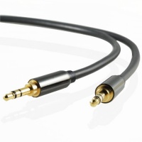 Mediabridge 3.5mm Male To 3.5mm Male Stereo Audio Cable - 8 Feet - Step Down Design accommodates iPhone, iTouch, SmartPhone and MP3 cases Mediabridge 3.5mm Male To 3.5mm Male Stereo Audio Cable - 8 Feet - Step Down Design accommodates iPhone, iTouch, SmartPhone and MP3 cases